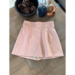 Never A Wallflower Women’s Pink Matador Wide Leg High Waist Shorts Size Medium
